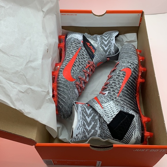 Nike Alpha Menace Elite 2 Grey Crime Men’s Size 10 football cleats Open field - Picture 15 of 16